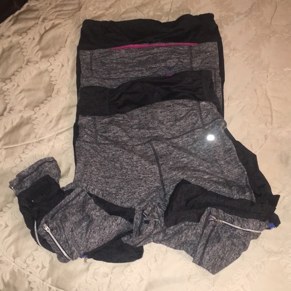 Tangerine Pants - Bundle of 4 EUC Capri workout pants - Size Large